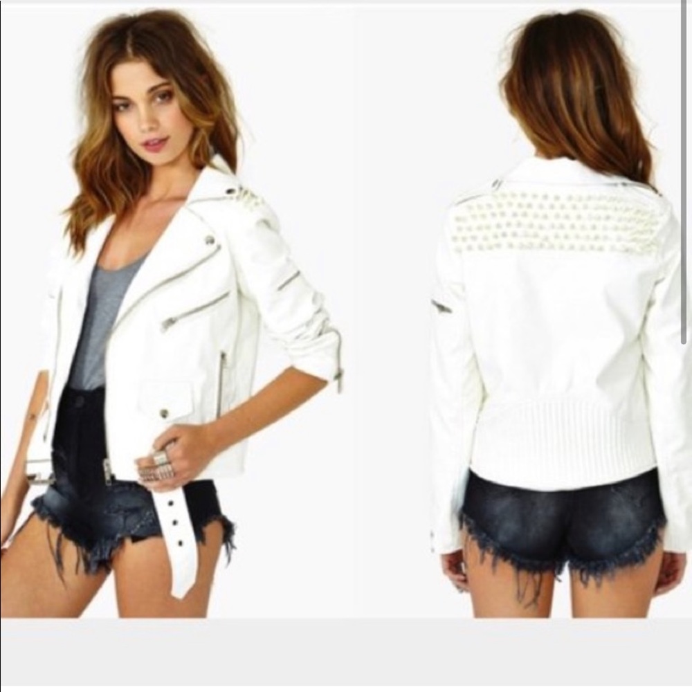 Unif Studded Leather Jacket